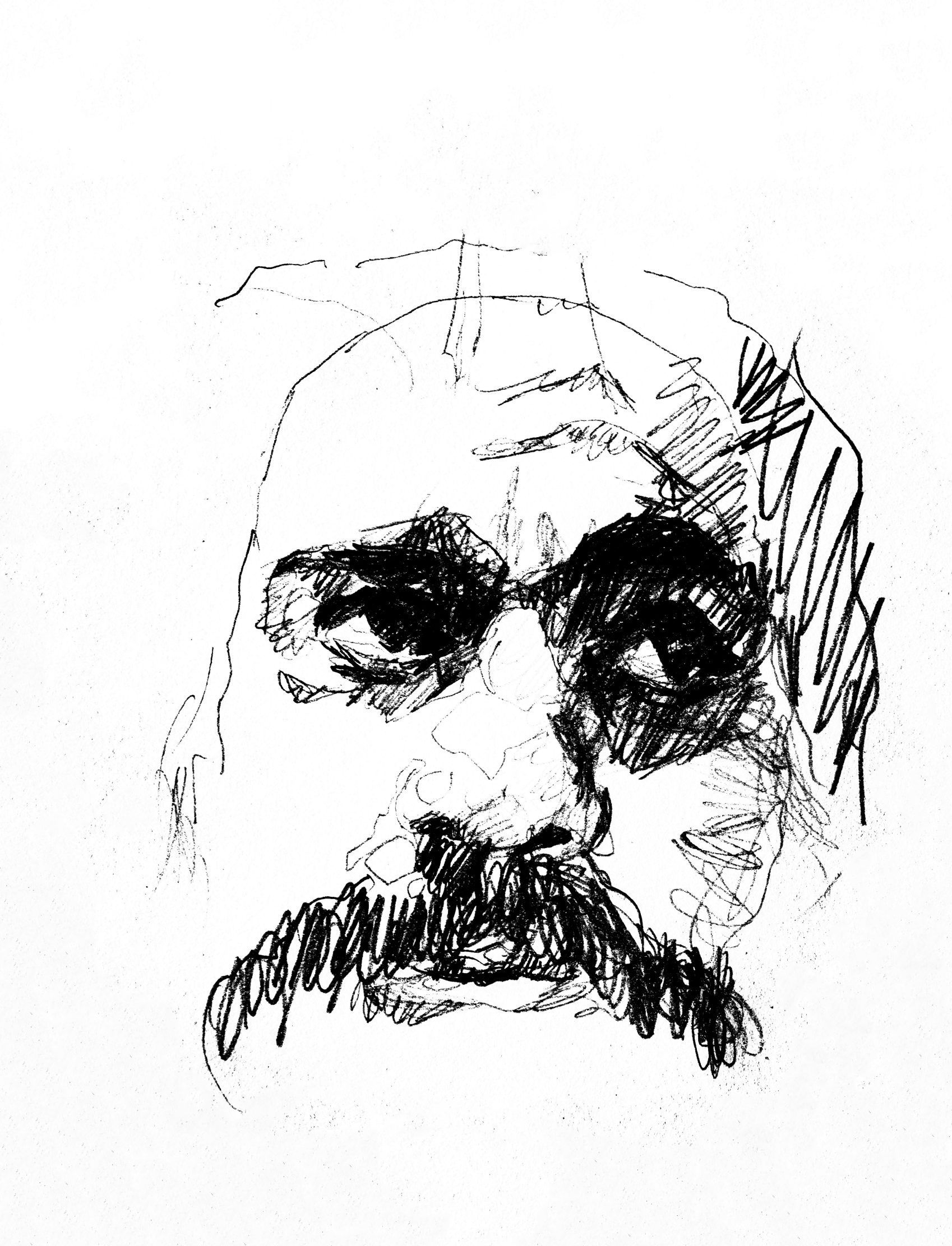 sma-shahrokni portrate sketch with pen